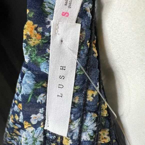 Lush Smocked Cami Floral Print Maxi Dress - Picture 7 of 7